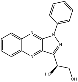 (1S)-1-[1-Phenyl-1H-pyrazolo[3,4-b]quinoxalin-3-yl]-1,2-ethanediol 구조식 이미지