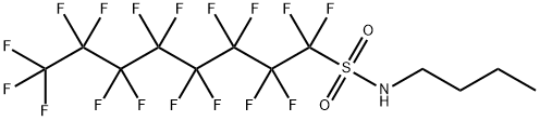 N-부틸-1,1,2,2,3,3,4,4,5,5,6,6,7,7,8,8,8-헵타데카플루오로-1-옥탄설폰아미드 구조식 이미지