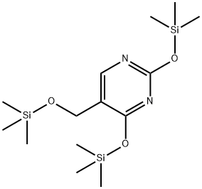피리미딘,2,4-비스[(트리메틸실릴)옥시]-5-[[(트리메틸실릴)옥시]메틸]- 구조식 이미지