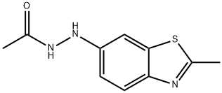 Acetic acid, 2-(2-methyl-6-benzothiazolyl)hydrazide (9CI) Structure