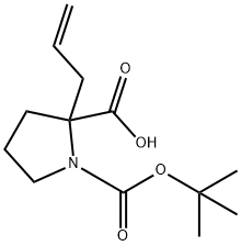 BOC-ALPHA-ALLYL-DL-PRO-OH 구조식 이미지