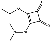 3-(2,2-DIMETHYLHYDRAZINO)-4-ETHOXYCYCLOBUT-3-ENE-1,2-DIONE Structure