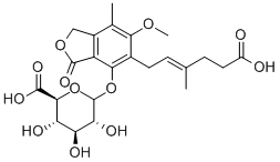 MYCOPHENOLIC ACID GLUCURONIDE 구조식 이미지