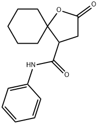 2-Oxo-N-phenyl-1-oxaspiro(4.5)decane-4-carboxamide Structure