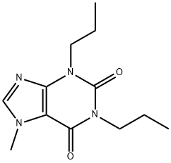 1,3-Dipropyl-7-methylxanthine Structure