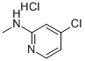 2-PYRIDINAMINE, 4-CHLORO-N-METHYL-, MONOHYDROCHLORIDE Structure