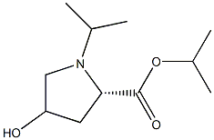 4-하이드록시-1-이소프로필-L-프롤린이소프로필에스테르 구조식 이미지
