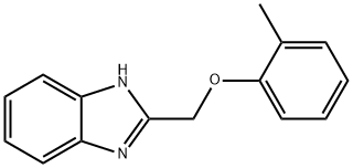 2-[(2-메틸페녹시)메틸]-1H-벤즈이미다졸 구조식 이미지