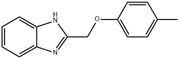 2-[(4-메틸페녹시)메틸]-1H-벤즈이미다졸 구조식 이미지