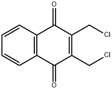 2,3-DI(클로로메틸)-1,4-디히드로나프탈렌-1,4-디온 구조식 이미지