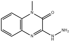 3-히드라지노-1-메틸-2(1H)-퀴녹살리논(염분데이터:무료) 구조식 이미지