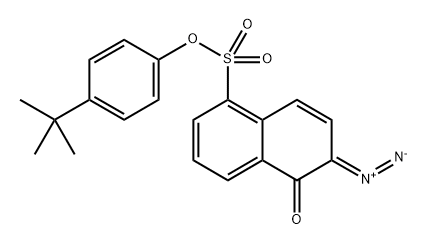 4-(tert-butyl)phenyl 6-diazo-5,6-dihydro-5-oxonaphthalene-1-sulphonate Structure