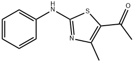 1-(4-METHYL-2-PHENYLAMINO-THIAZOL-5-YL)-ETHANONE Structure