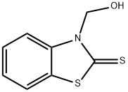 3-HYDROXYMETHYL-1,3-BENZOTHIAZOLE-2-THIONE 구조식 이미지