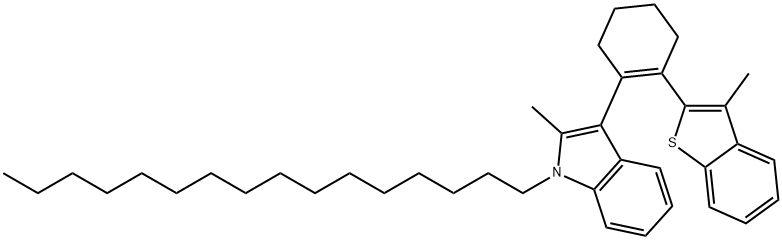 1-HEXADECYL-2-METHYL-3-[2-(3-METHYL-BENZO[B]THIOPHEN-2-YL)-CYCLOHEX-1-ENYL]-1H-INDOLE 구조식 이미지