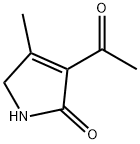 2H-Pyrrol-2-one, 3-acetyl-1,5-dihydro-4-methyl- (9CI) 구조식 이미지