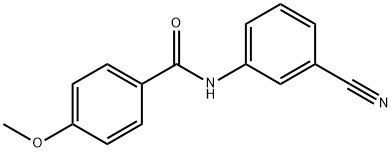 N-(3-cyanophenyl)-4-methoxybenzamide Structure