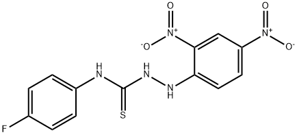 2-(2,4-Dinitrophenyl)-N-(4-fluorophenyl)hydrazinecarbothioaMide Structure