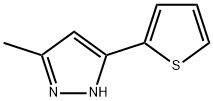 3-메틸-5-(2-티에닐)-1H-피라졸 구조식 이미지