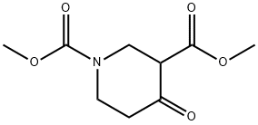 dimethyl 4-oxopiperidine-1,3-dicarboxylate  Structure