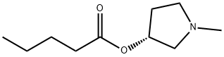 Pentanoic acid, (3R)-1-methyl-3-pyrrolidinyl ester (9CI) Structure