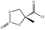 1,3,2-Dioxathiolane-4-carbonyl chloride, 4-methyl-, 2-oxide, (4R)- (9CI) Structure