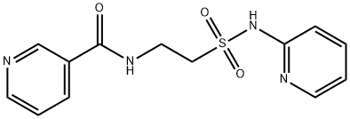 2-(nicotinoylaminoethanesulfonylamino)pyridine Structure