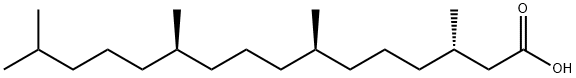 (3S,7R,11R)-3,7,11,15-tetramethyl-Hexadecanoic acid Structure