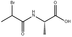 N-(DL-2-bromopropionyl)-DL-alanine Structure
