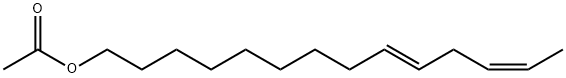 9E,12Z-Tetradecadien-1-yl-acetate Structure