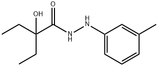 2-Ethyl-2-hydroxybutyric acid 2-(m-tolyl)hydrazide Structure