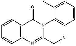2-(chloromethyl)-3-(2-methylphenyl)-4(3H)-quinazolinone Structure