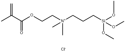 2-METHACRYLOXYETHYLDIMETHYL(3-TRIMETHOXYSILYLPROPYL)AMMONIUM CHLORIDE Structure