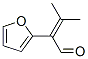 2-(2-Furanyl)-3-methyl-2-butenal Structure
