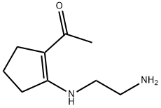 Ethanone, 1-[2-[(2-aminoethyl)amino]-1-cyclopenten-1-yl]- (9CI) Structure