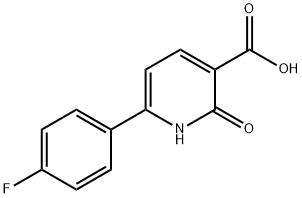 6-(4-Fluorophenyl)-2-oxo-1,2-dihydropyridine-3-carboxylic acid 구조식 이미지