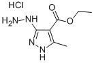 에틸3-히드라지노-5-메틸-1H-피라졸-4-카르복실레이트모노염산염 구조식 이미지