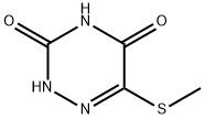 5-(METHYLTHIO)-6-AZAURACIL 구조식 이미지