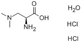 (S)-2-아미노-3-(디메틸아미노)프로판산디염산염일수화물 구조식 이미지