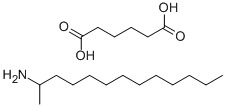 adipic acid, compound with 1-methyldodecylamine (1:1) Structure