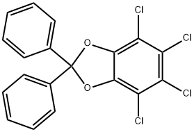 4,5,6,7-테트라클로로-2,2-디페닐-1,3-벤조디옥솔 구조식 이미지