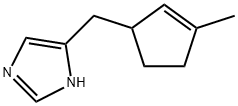 1H-Imidazole,  4-[(3-methyl-2-cyclopenten-1-yl)methyl]-  (9CI) Structure