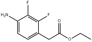 4-아미노-2,3-디플루오로벤젠아세트산에틸에스테르 구조식 이미지