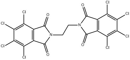 N,N'-ethylenebis(3,4,5,6-tetrachlorophthalimide) Structure