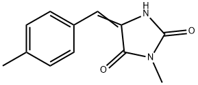 2,4-IMIDAZOLIDINEDIONE, 3-METHYL-5-((4-METHYLPHENYL)METHYLENE)- Structure