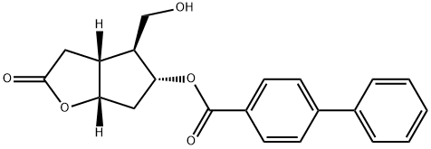 (-)-Corey lactone 4-phenylbenzoate alcohol 구조식 이미지