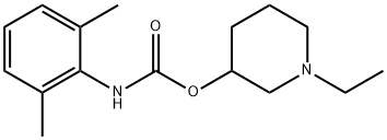 N-(2,6-디메틸페닐)카르밤산1-에틸-3-피페리디닐에스테르 구조식 이미지