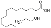 myristic acid, compound with 2-aminoethanol (1:1) Structure