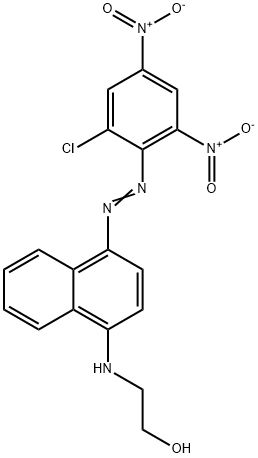 2-[[4-[(2-chloro-4,6-dinitrophenyl)azo]-1-naphthyl]amino]ethanol Structure