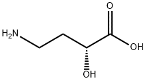 (R)-4-Amino-2-hydroxybutyric acid 구조식 이미지